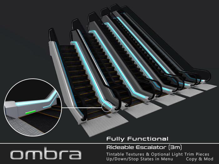 Ombra - Rideable Escalator (3m)