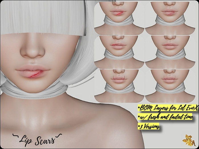 NT - Lip Scars (Lel EvoX)