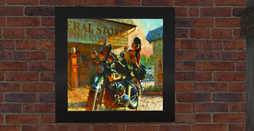 (SD) Biker Gal  Black Frame (Copy Mod)
