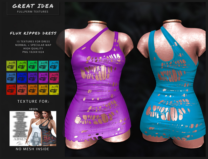 GREAT IDEA - FLUX RIPPED DRESS - PROMO