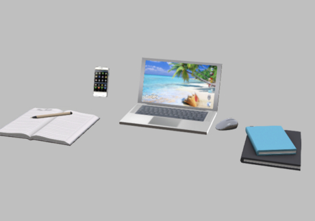 Second Life Marketplace - Silver Laptop Computer, Mouse, Cell, Notebook ...