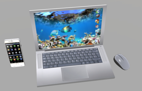 Second Life Marketplace - Silver Laptop Computer, Mouse, Cell, Notebook ...