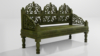 Second Life Marketplace - Hyperbolic-floral bench-14 prims