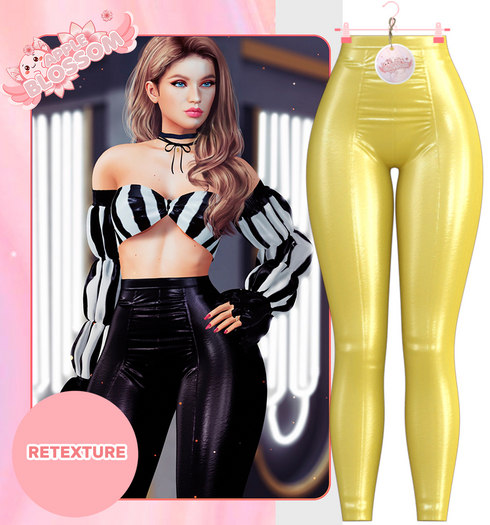 #8 Apple Blossom - Yellow // Imani II Pants