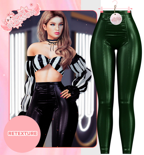 #14 Apple Blossom - Green // Imani II Pants