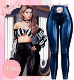 #15 Apple Blossom - Blue // Imani II Pants