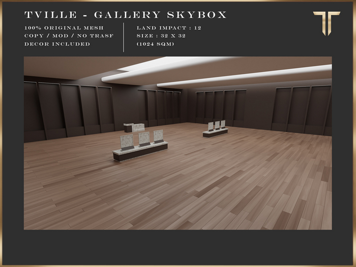 Tville - PreFab - Cute Gallery Store [Brown] ( Skybox )