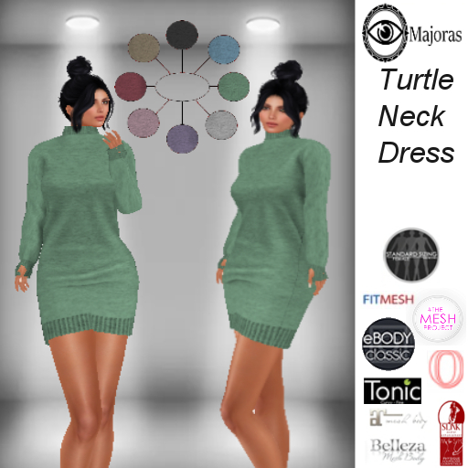 Majoras Turtle Neck Dress - Wear to Unpack