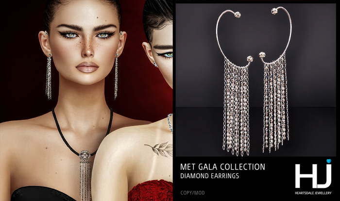 [HJ] Met Gala Diamond Earrings