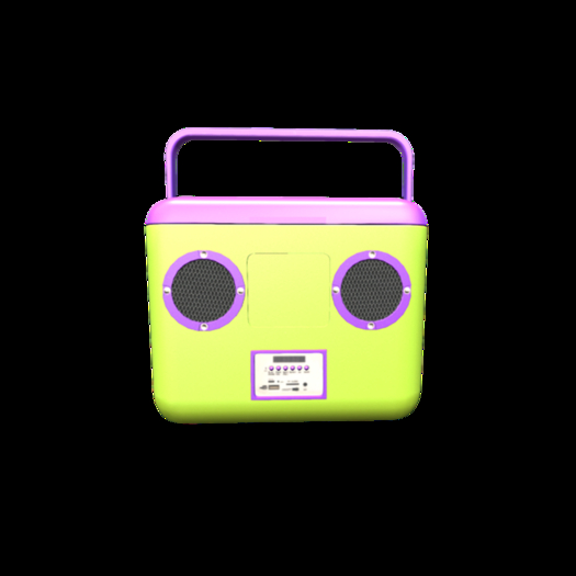 ^FC^ Beach Cooler Radio LIME 