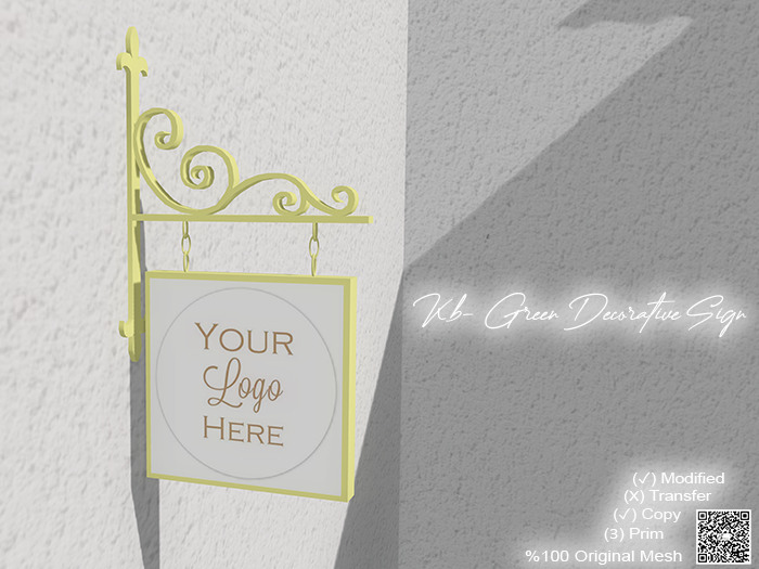 Kb- Lime Green Decorative Sign