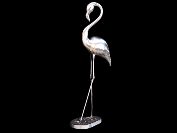 Fat Decor  Flamingo Silver