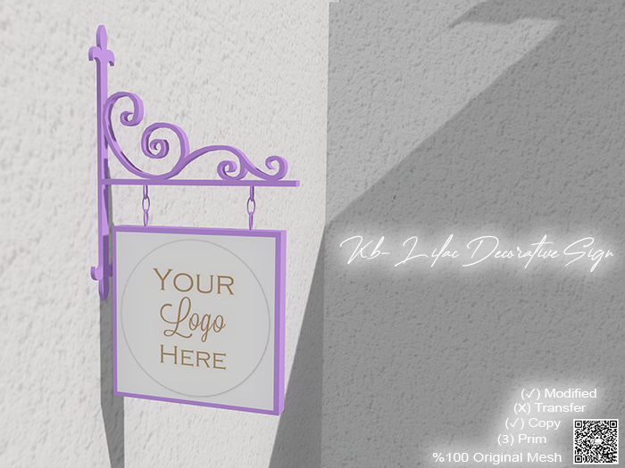 Kb- Lilac Decorative Sign