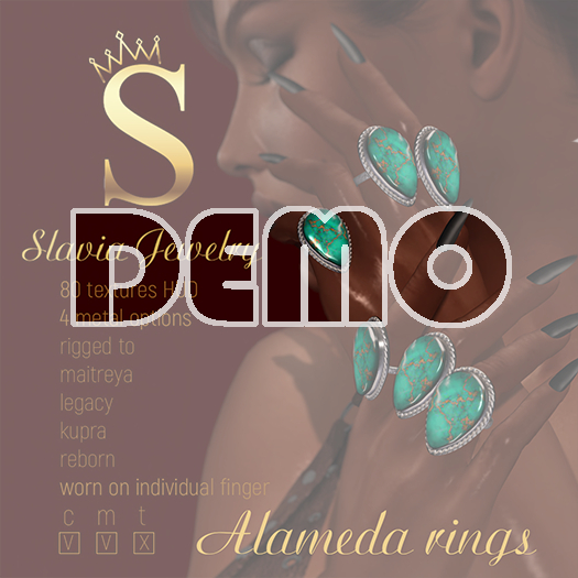 Slavia - ALAMEDA Drop rings - DEMO