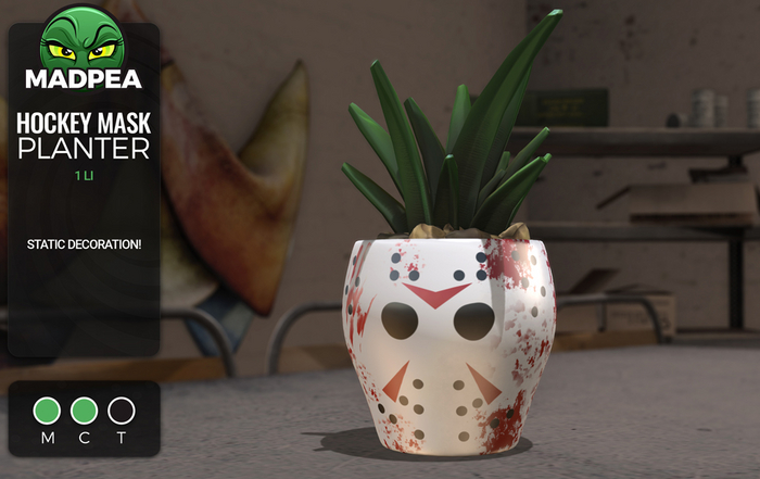 MadPea Hockey Mask Planter