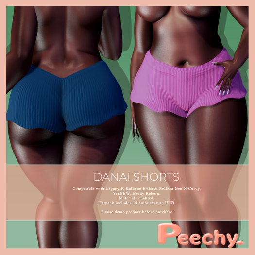 Peechy. Danai Shorts FATPACK 