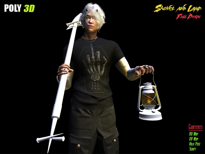 [Poly Design]-Shovel And Lamp-Full Perm(Hud Box)