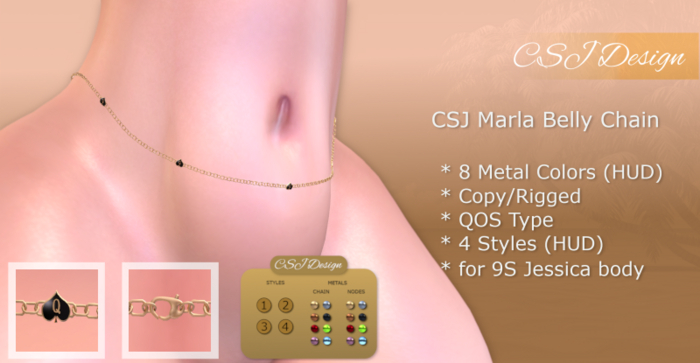 CSJ Marla Belly Chain QOS (9S Jessica)