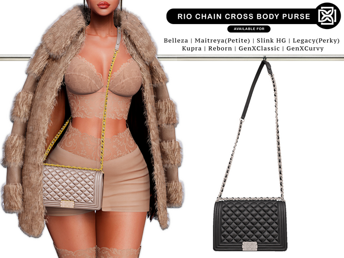 Addams - Rio Chain Cross Body Purse #30