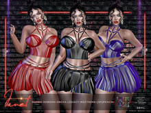 Janet,Leather Harness Skirt & Top Set, .Luna Chelsea