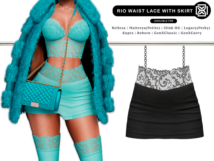 Addams - Rio Waist Lace Skirt #30