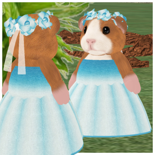 *VLC* Spring dress for tinies - Blue