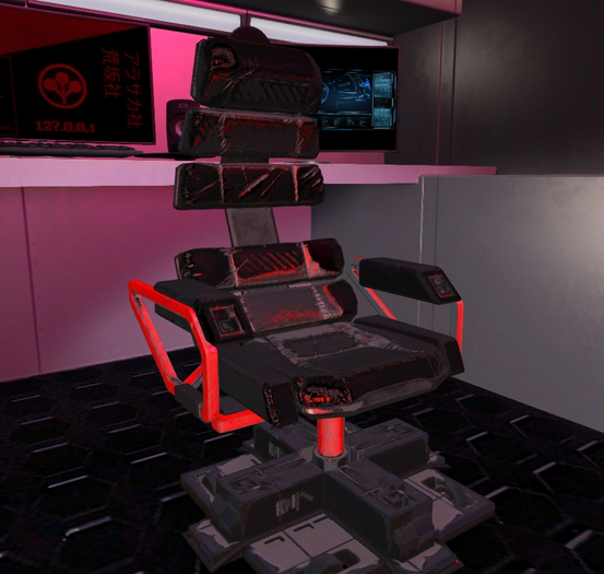 Arasaka Ind - Rugged Sci Fi Chair (Wearable)