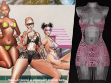 #Klubb "Paola" Crochet Dress [Virginity]