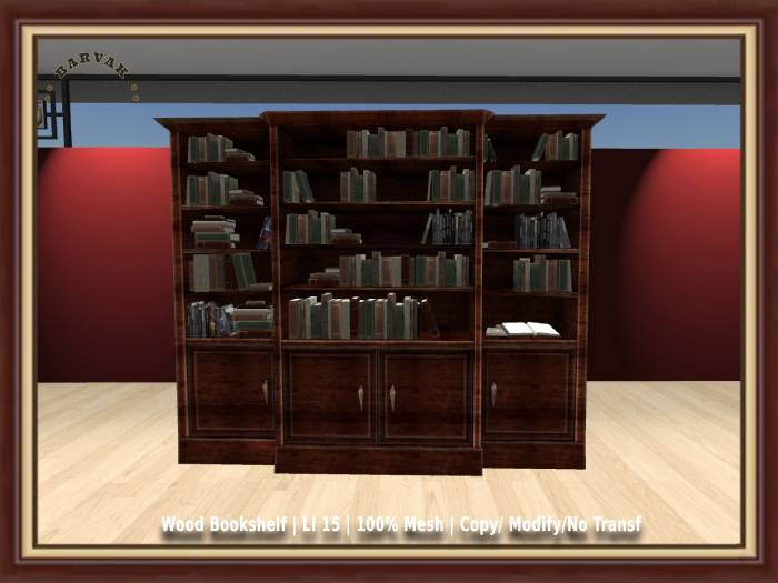 BARVAK - Wood Bookshelf - Decoration
