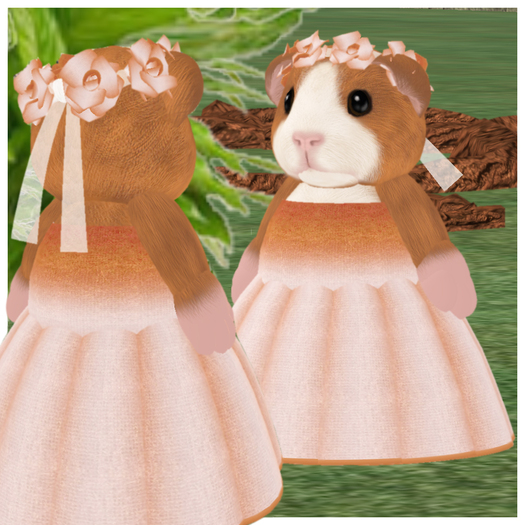 *VLC* Spring dress for tinies - Orange