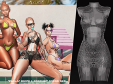 #Klubb "Paola" Crochet Dress [Razor Blade]