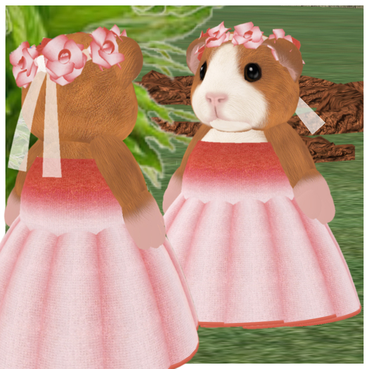 *VLC* Spring dress for tinies - Red