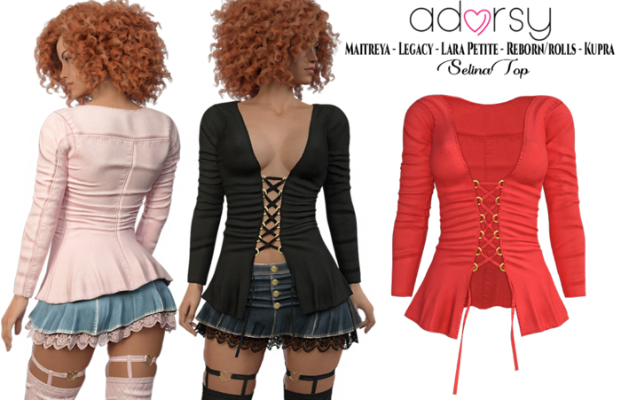 Top Selina Top - Maitreya Top Legacy Top Nerido Top Lara Petite Top Reborn Top Juicy Top