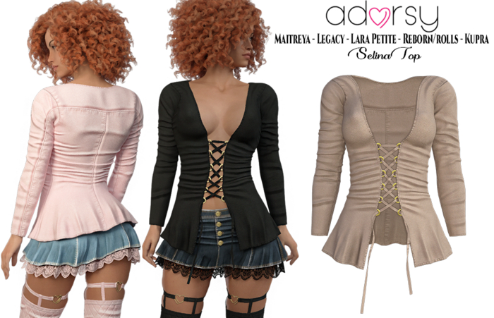 Top Selina Top - Maitreya Top Legacy Top Nerido Top Lara Petite Top Reborn Top Juicy Top