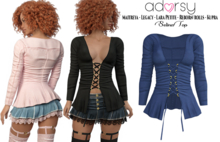 adorsy - Selina Top Blue - Maitreya/Legacy/Lara Petite/Kupra/Reborn-Rolls