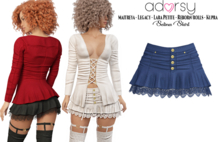 adorsy - Selina Skirt Blue - Maitreya/Legacy/Lara Petite/Kupra/Reborn-Rolls