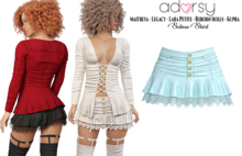 adorsy - Selina Skirt Light Blue - Maitreya/Legacy/Lara Petite/Kupra/Reborn-Rolls