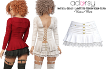 adorsy - Selina Skirt White - Maitreya/Legacy/Lara Petite/Kupra/Reborn-Rolls