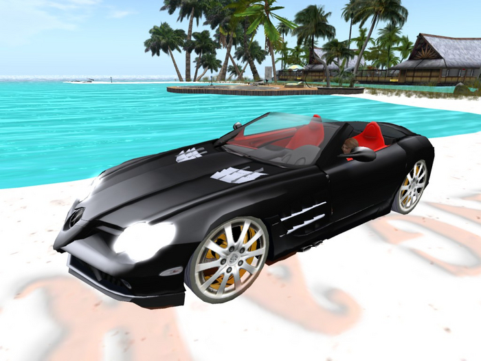 MERCEDES  MACLAREN BLACK&  RED [[ FULL PERM ]]