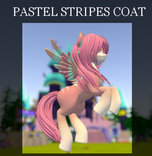 [OP] Pastel Stripes  Coat