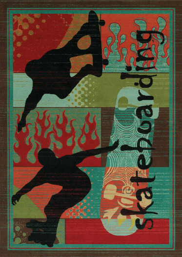 SO Rugs Children and Teens Collection - Skateboarding