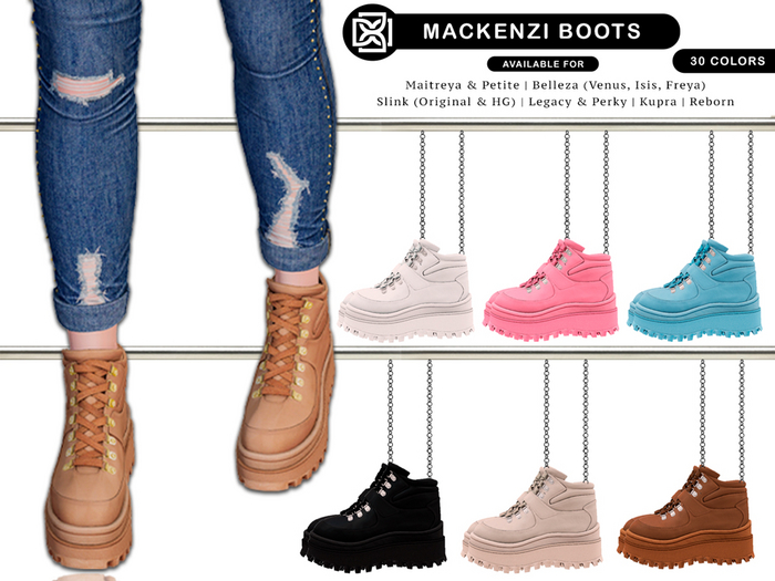 Addams "Mackenzi" Hiker Boots #FATPACK