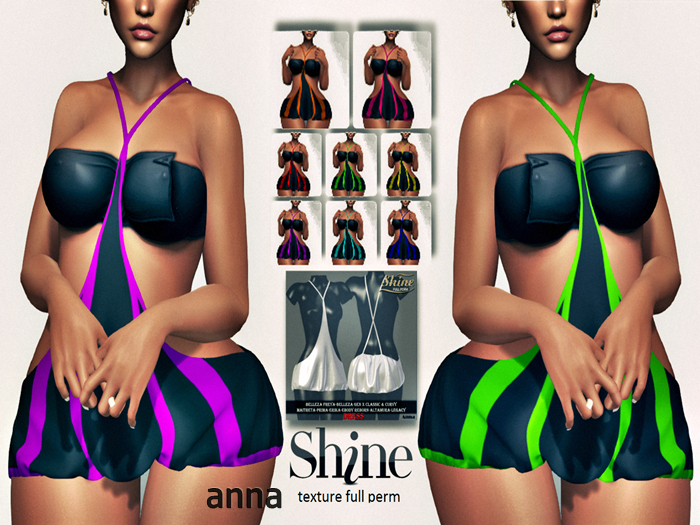 AJ [SHINE FULL PERM] DRESS ANNA  _TEXTURE FULL PERM