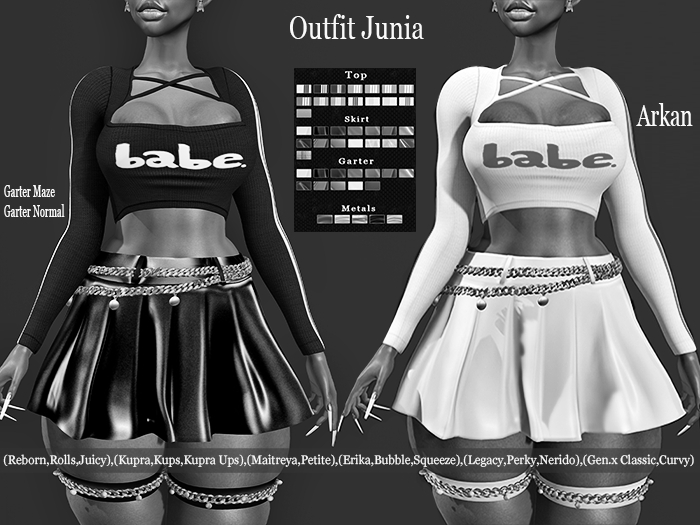 .::Arkan::. Outfit Junia Fitmesh,Maze,Juicy,Rolls DEMO