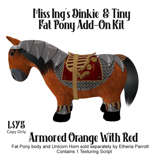 Miss Ing's Fat Pony Add-On Kit Armored Orange With Red