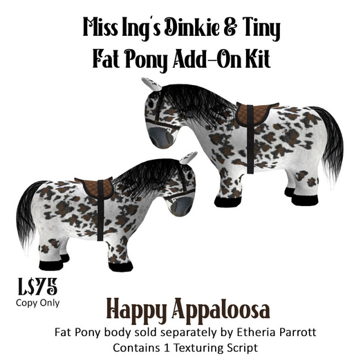 Miss Ing's Fat Pony Add On Kit Happy Appaloosa