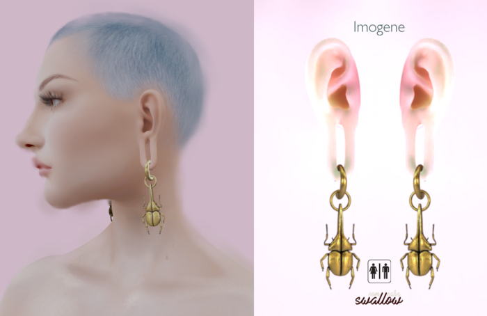 Imogene earrings for dropped ears