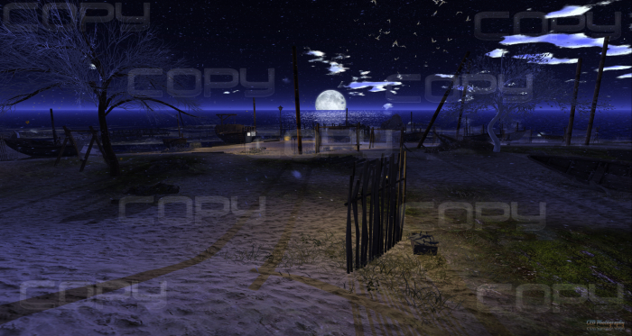 Oxygen.Beach falling snow. Small Frame 1.06x1.11