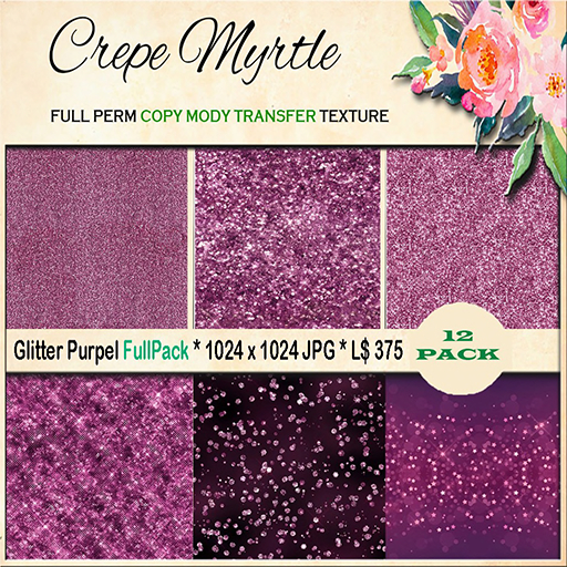 Crepe Myrtle Purple Glitter FullPack