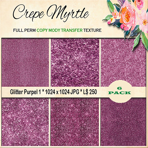Crepe Myrtle Purple Glitter 1